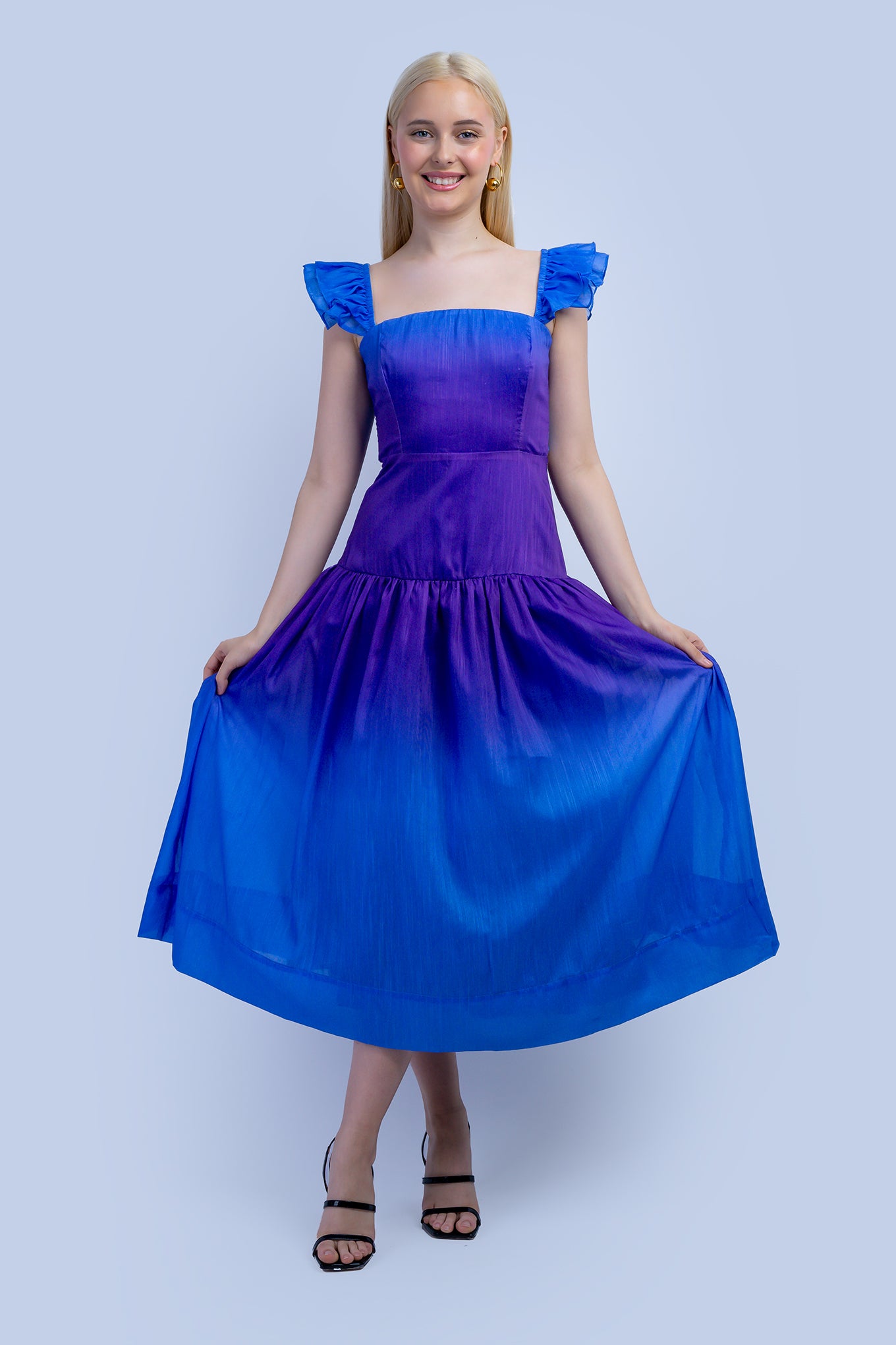 Purple Blue Ombre Dress