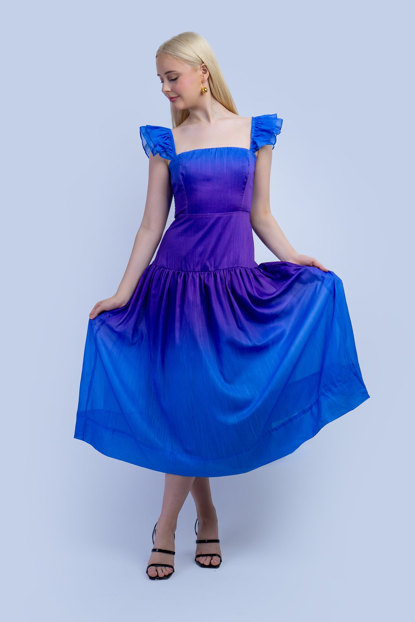 Purple Blue Ombre Dress