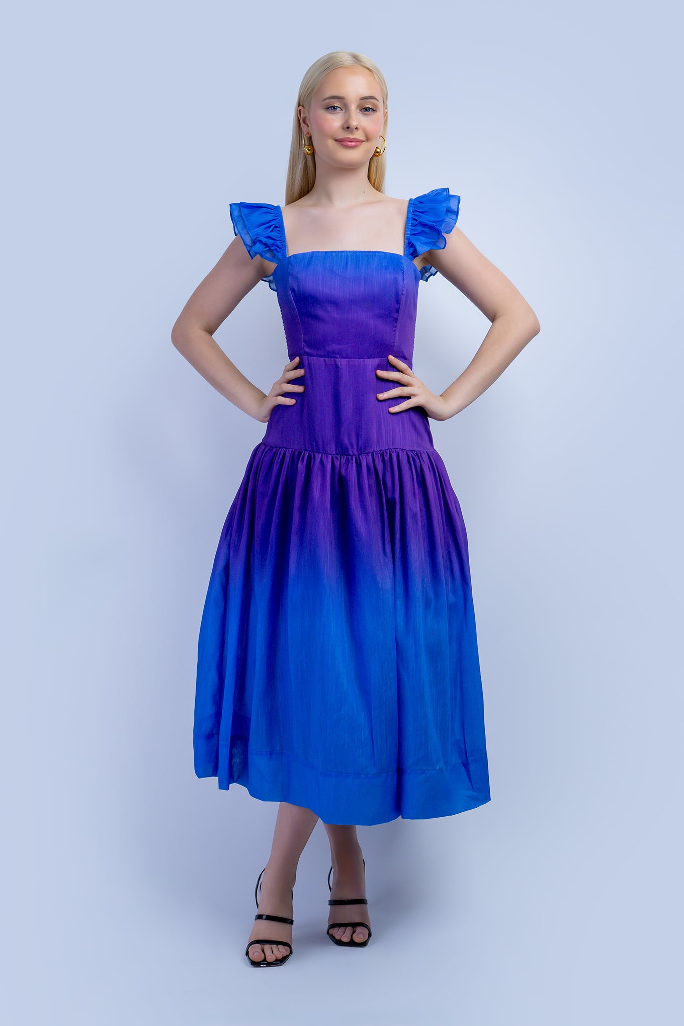 Purple Blue Ombre Dress