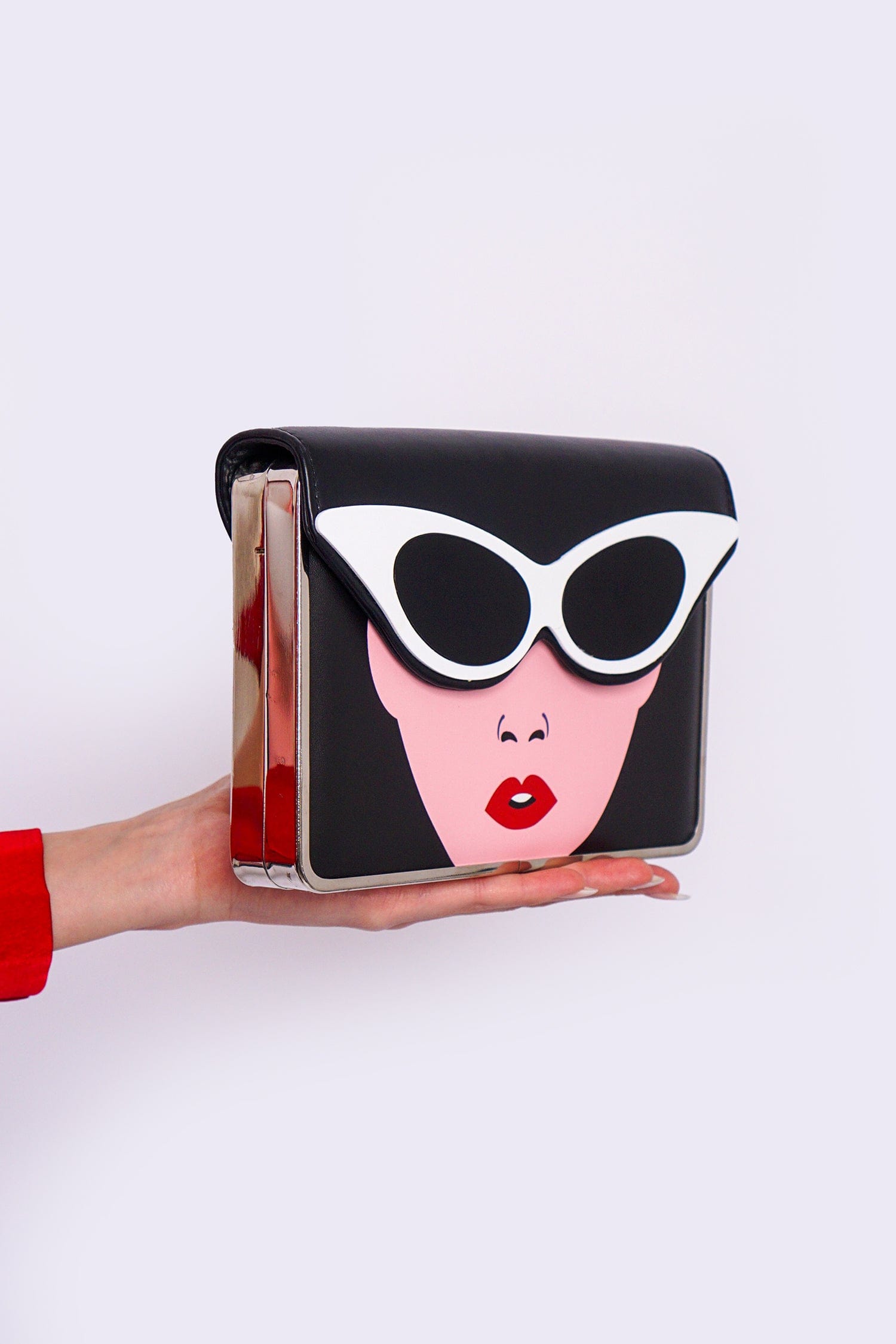 DCD CLUTCHES Black Sunglass Women Clutch Bag