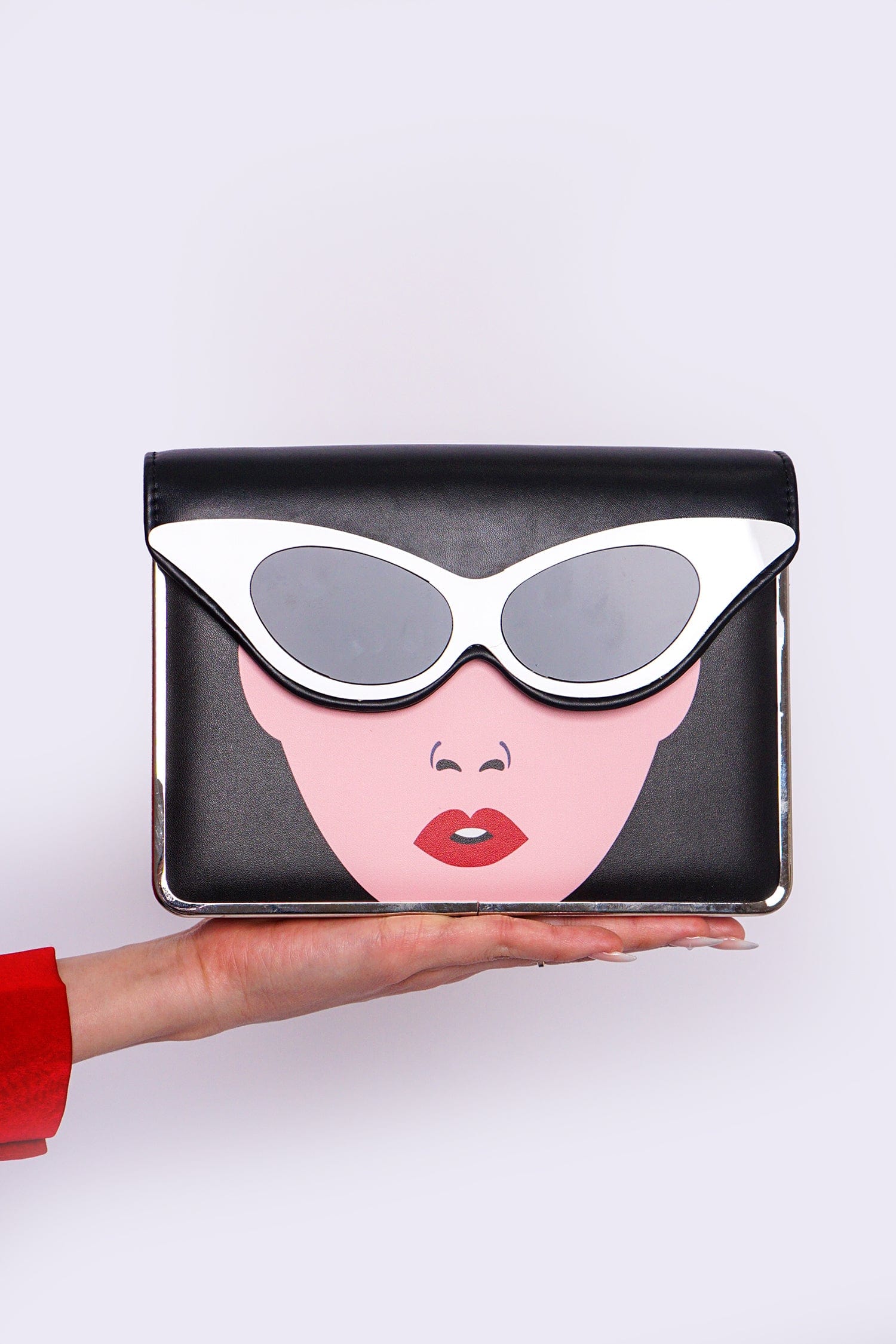 DCD CLUTCHES Black Sunglass Women Clutch Bag