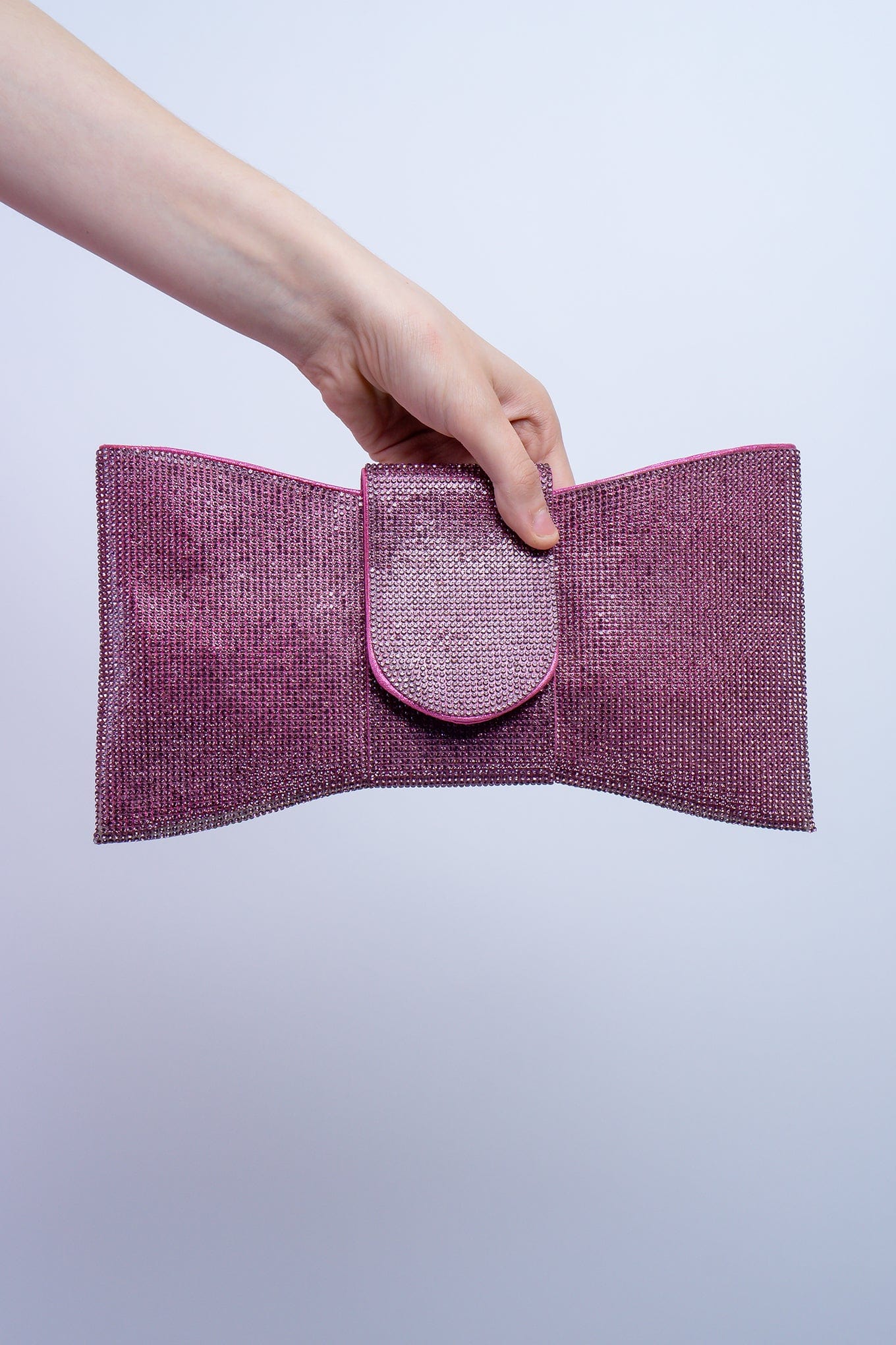 DCD CLUTCHES Pink Pink Bow Clutch