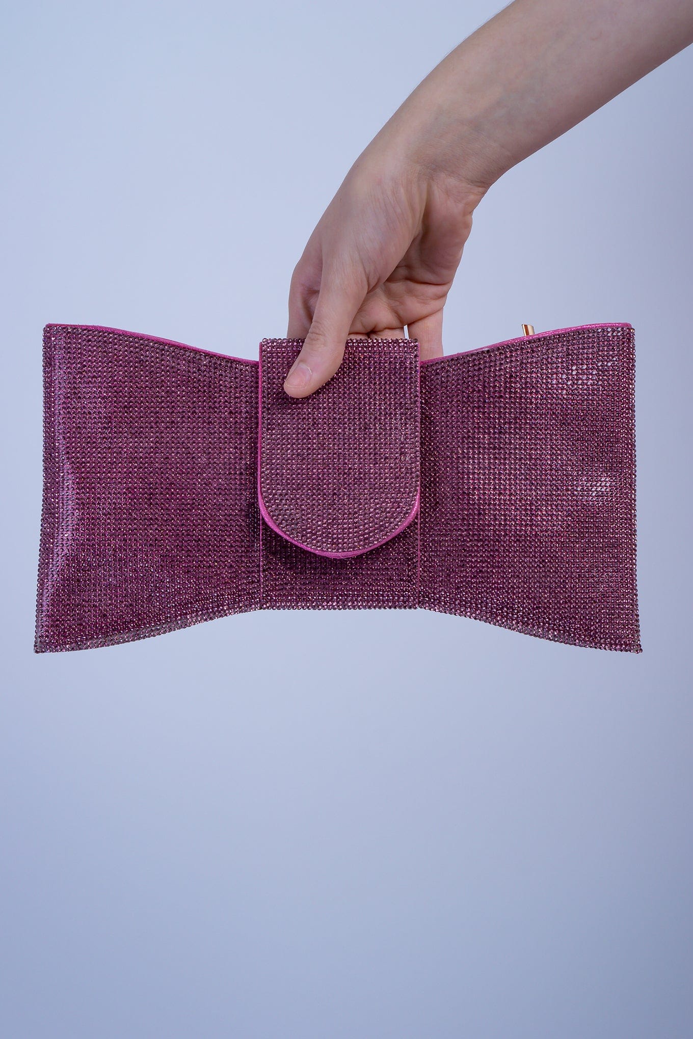 DCD CLUTCHES Pink Pink Bow Clutch