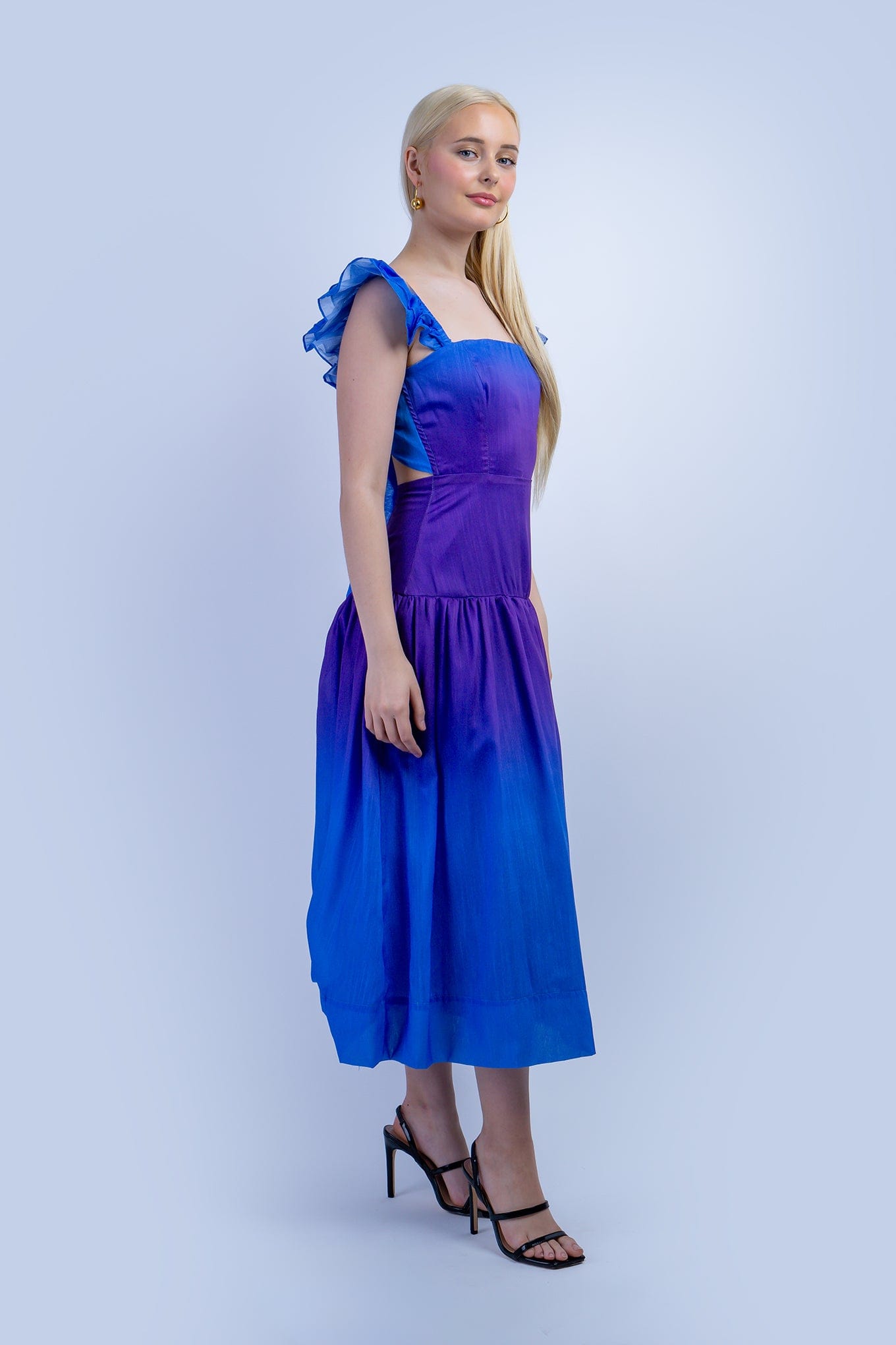 DCD DRESSES Purple Blue Ombre Dress