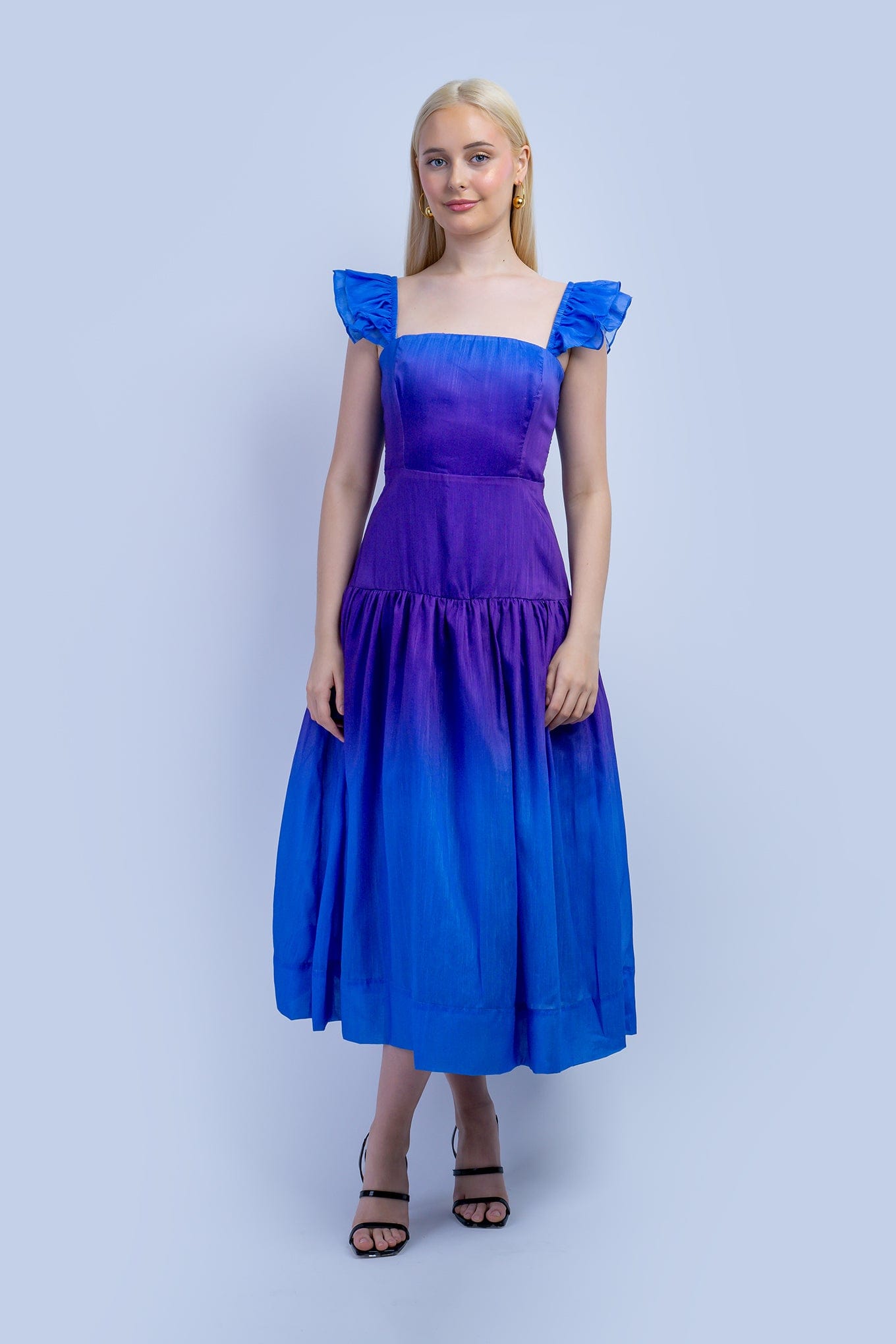 DCD DRESSES Purple Blue Ombre Dress