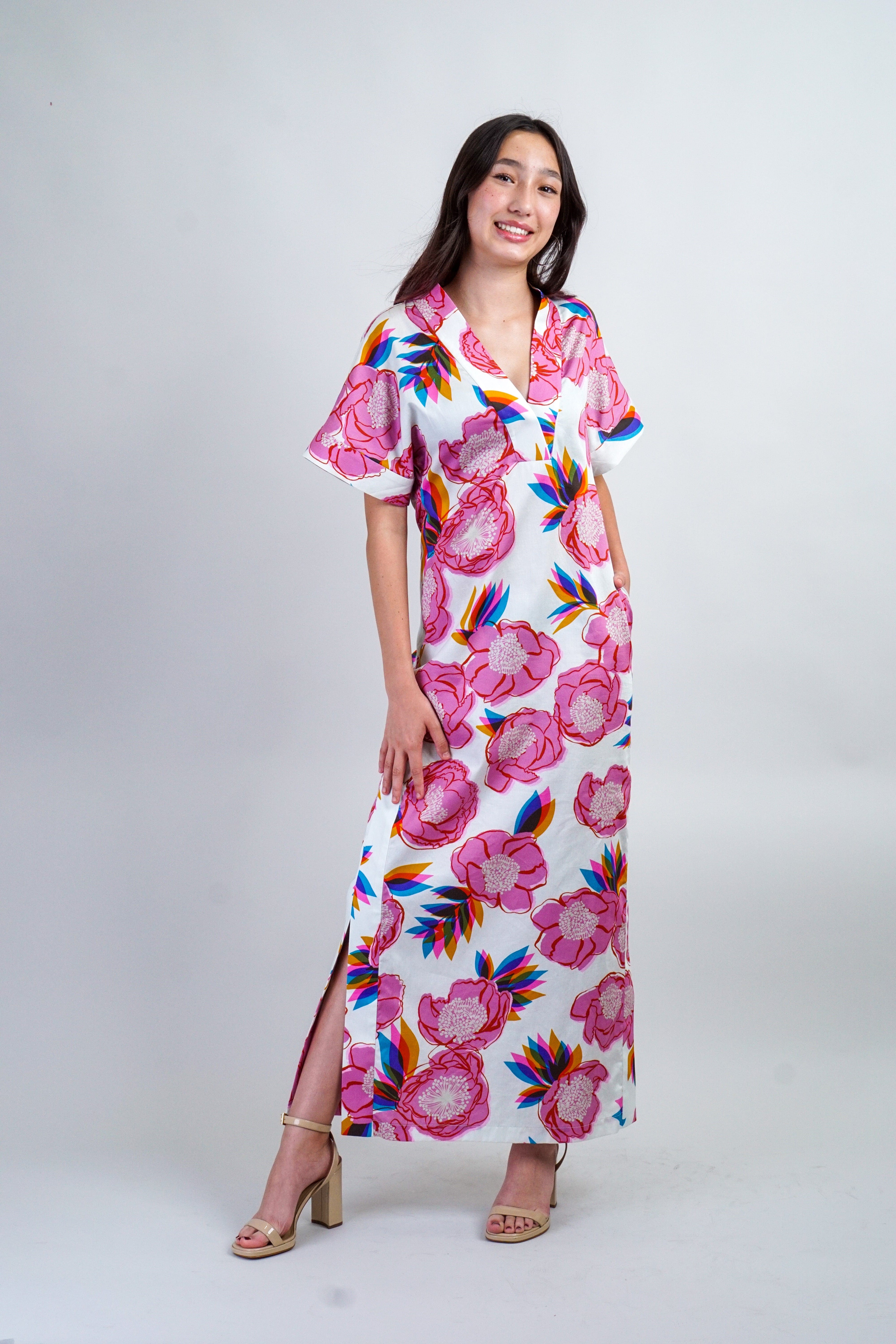 Chloe Dao DRESSES Summer Garden Kimono Kiko Maxi Dress