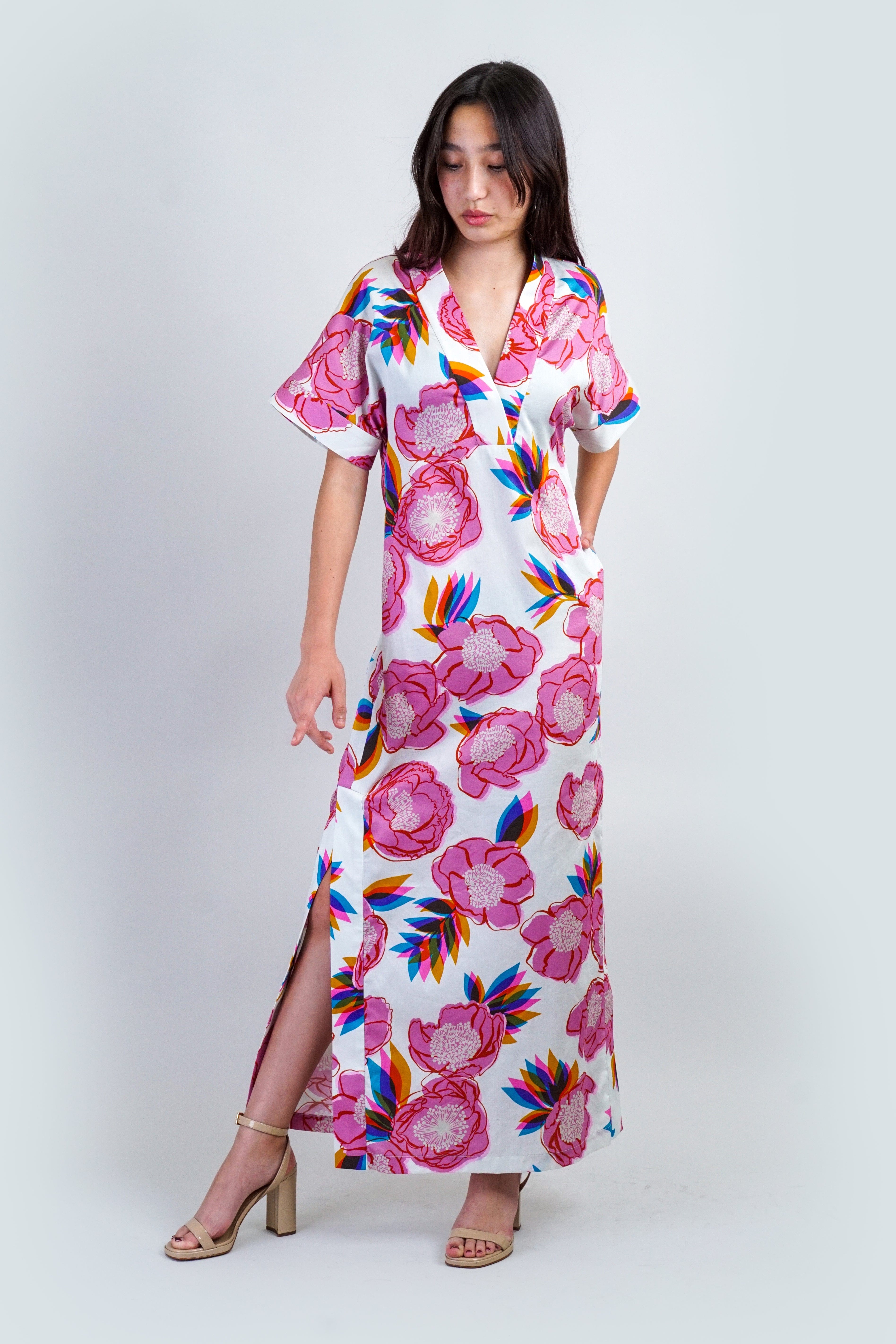 Chloe Dao DRESSES Summer Garden Kimono Kiko Maxi Dress