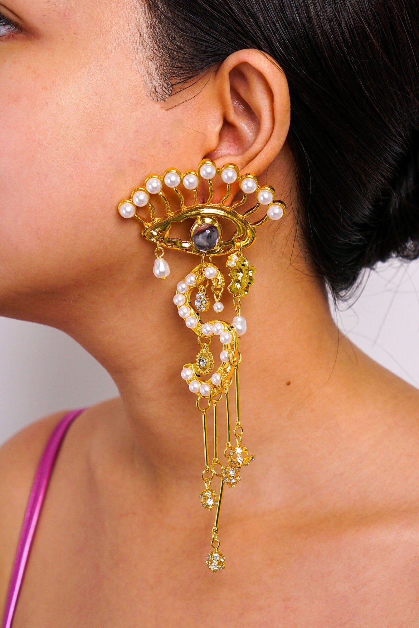 Eye 2025 tassel earrings