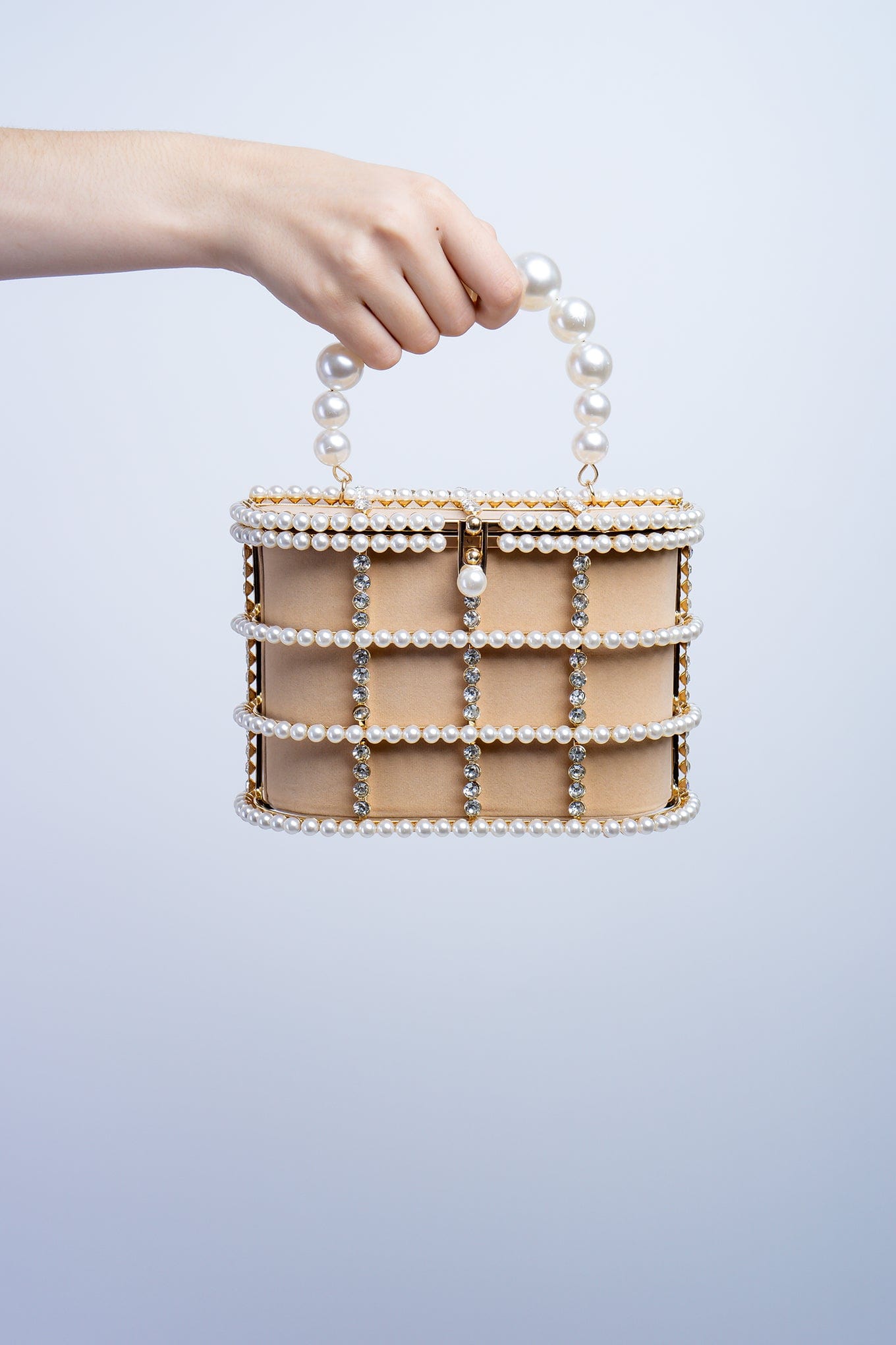 DCD HANDBAGS Ivory Pearl Crossbody Bag