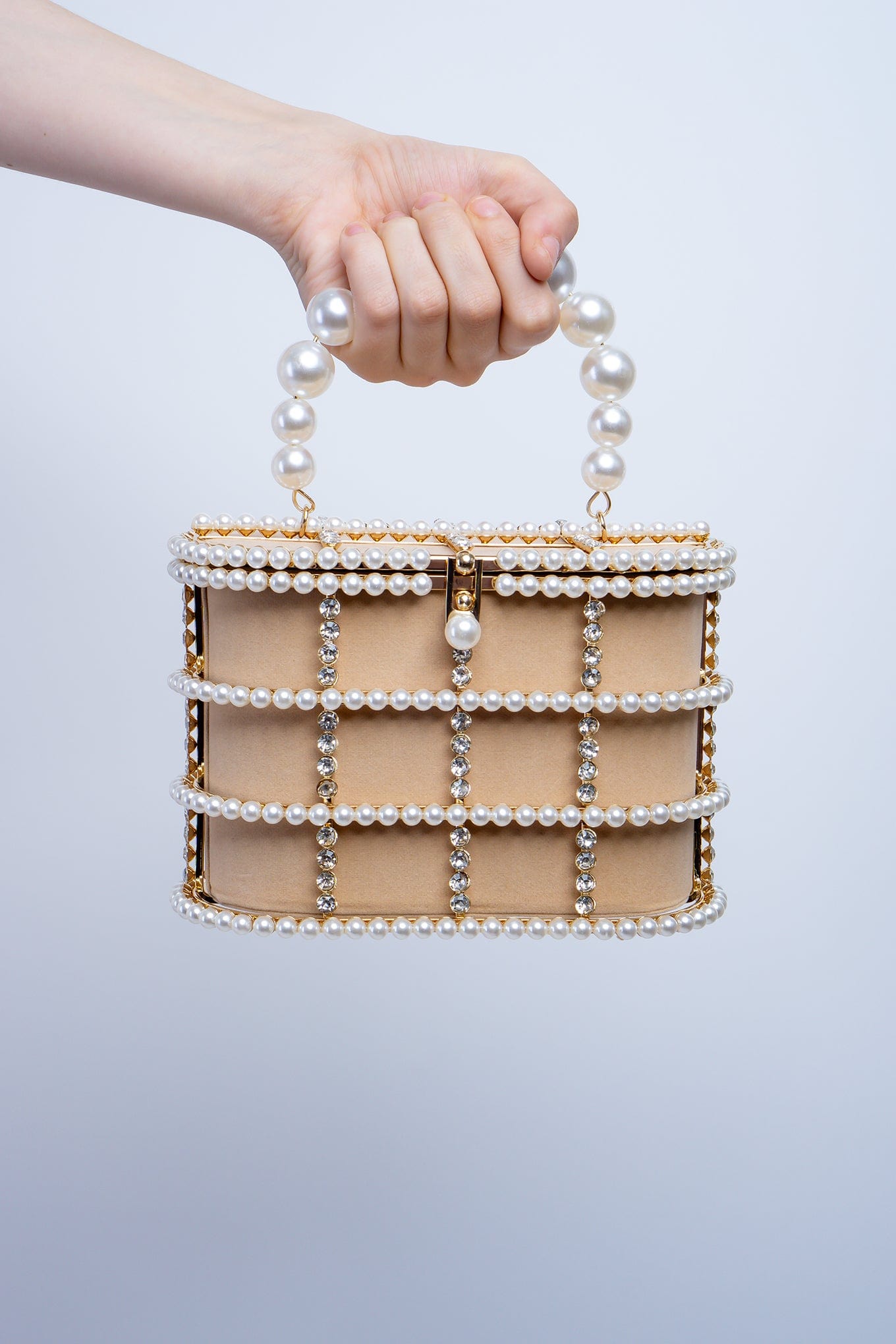 DCD HANDBAGS Ivory Pearl Crossbody Bag