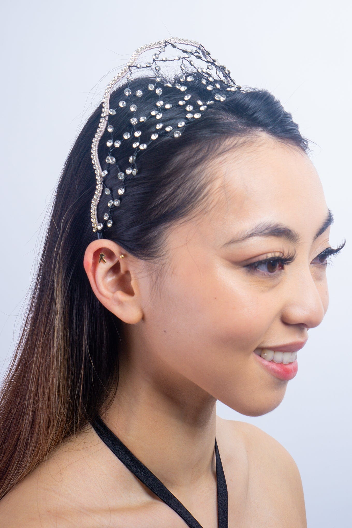 DCD HEADBANDS Clear Rhinestone Fireworks Headband