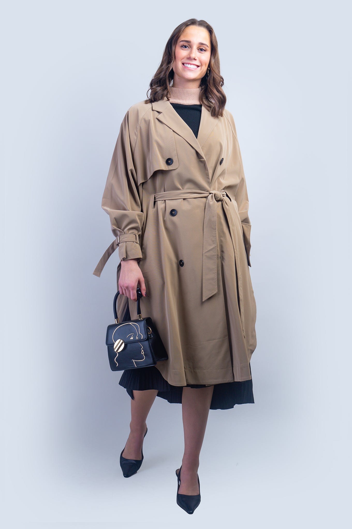 DCD JACKETS Khaki Classic Trench Coat