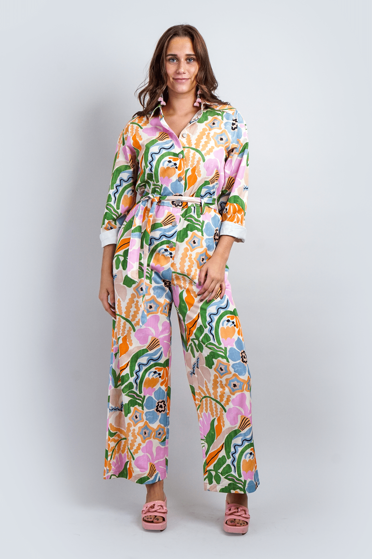 Chloe Dao JUMPSUITS Pastel Flowers Jumpsuit