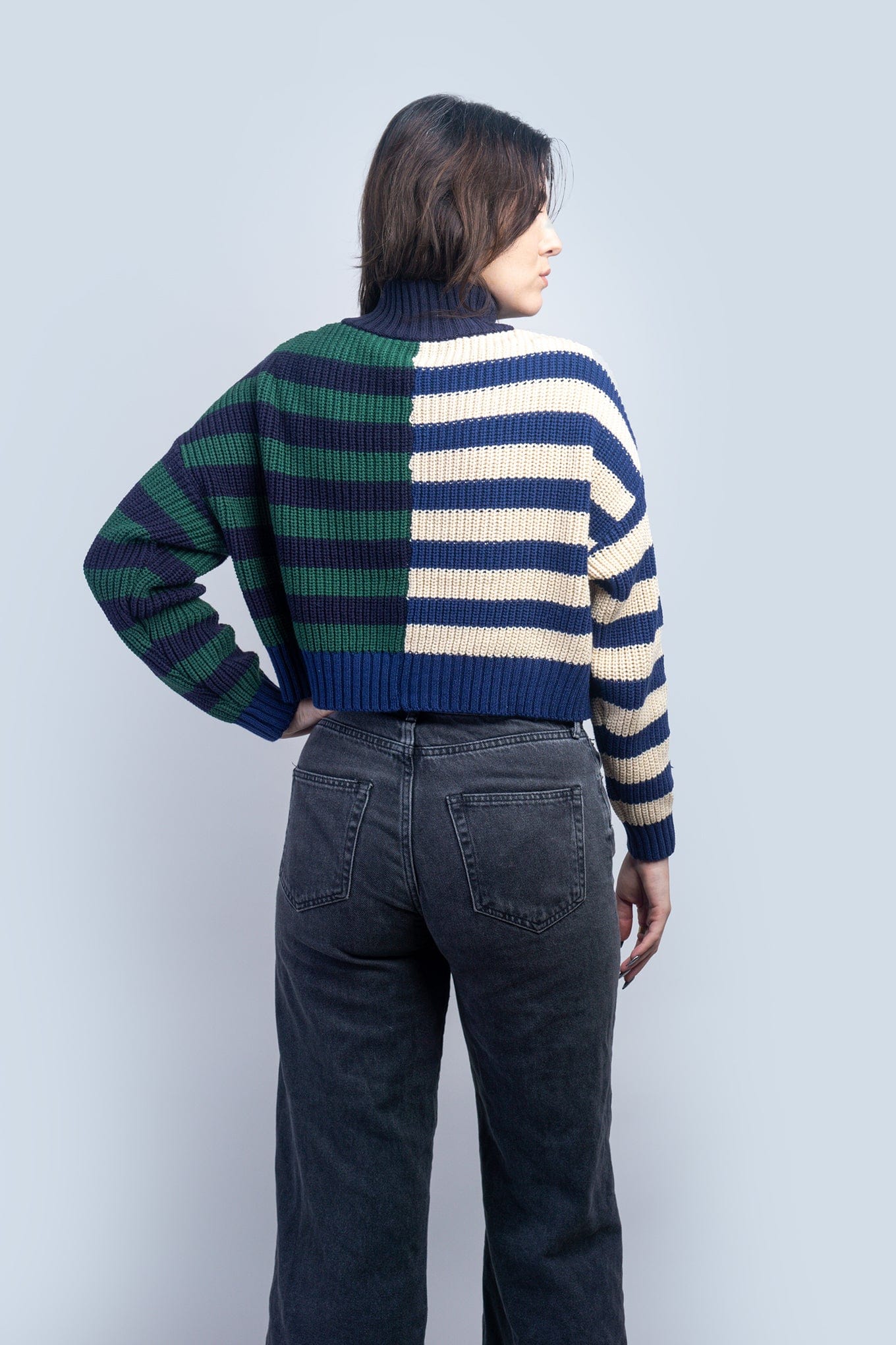 DCD TOPS Varsity Stripes Sweater