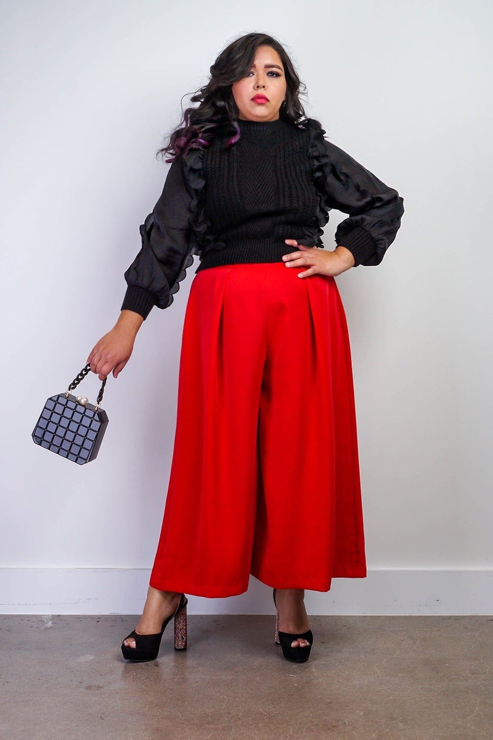 High-waisted Red Pants Elegant Palazzo Pants. Wide Leg Pants, Pants Skirt,  Elegant Trousers, Trousers With Pockets, Evening Pants -  Canada