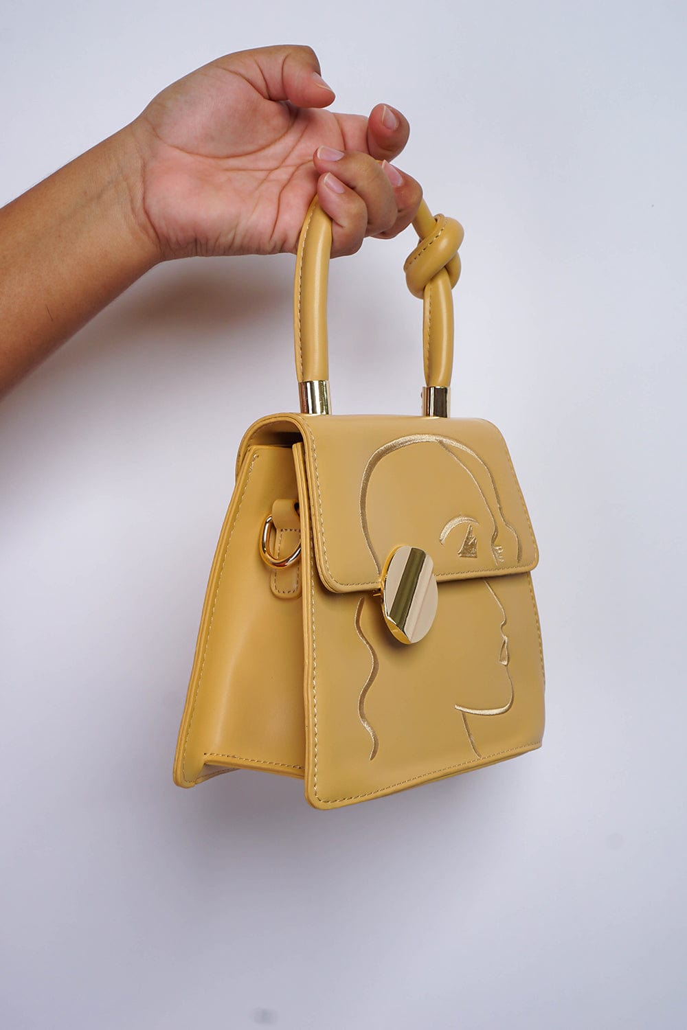 HANDBAGS Yellow with Gold Face Purse - Chloe Dao