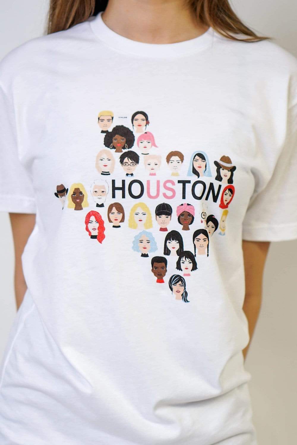 Houston Us T-Shirt in White