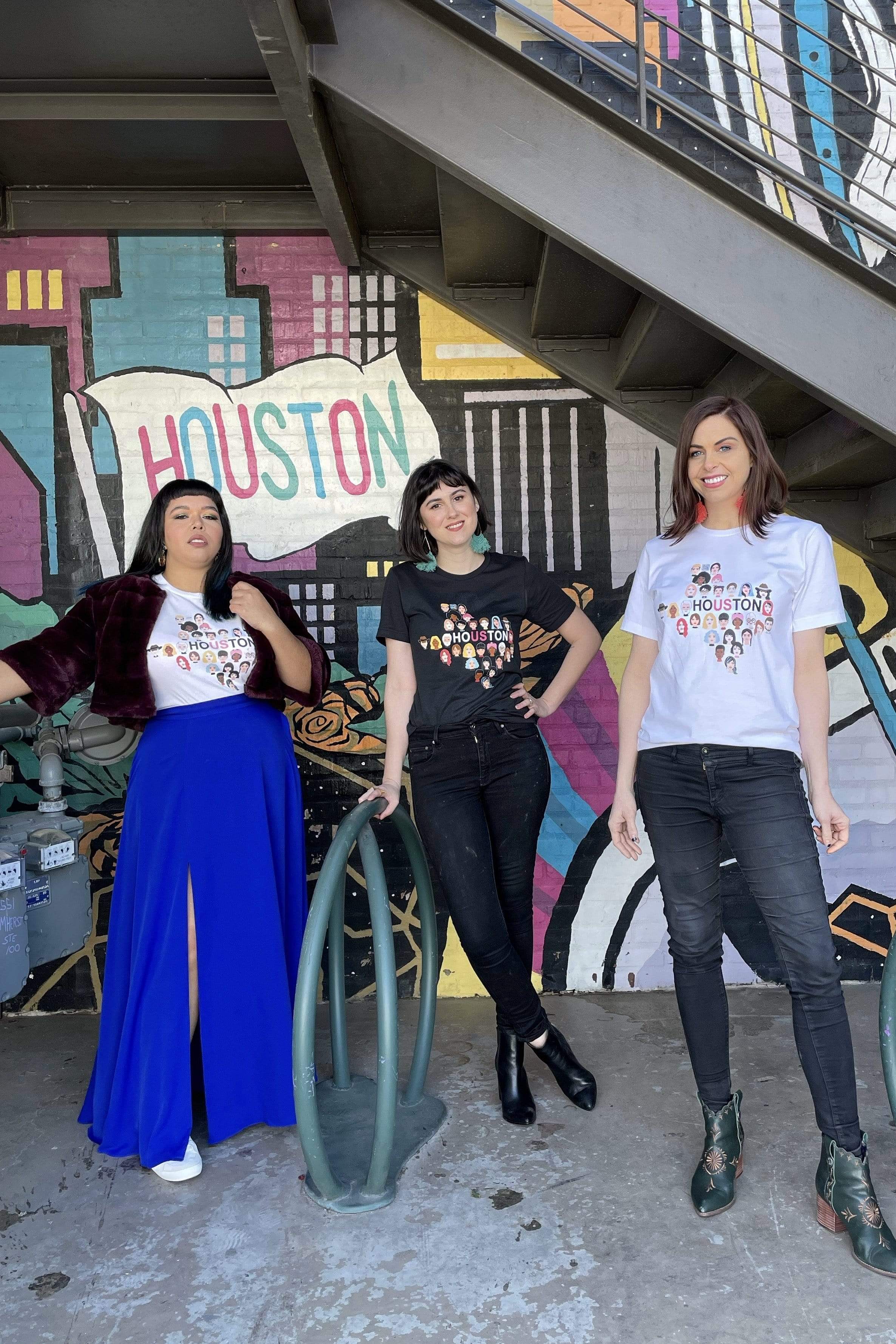 Houston Us T-Shirt in White